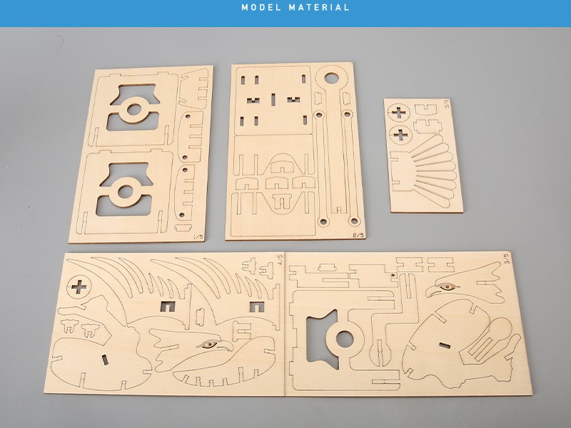 🔥Big Promotion🔥3D Hand-Cranked Eagle Educational Toy Mechanical Mechanical Rotating Handicrafts