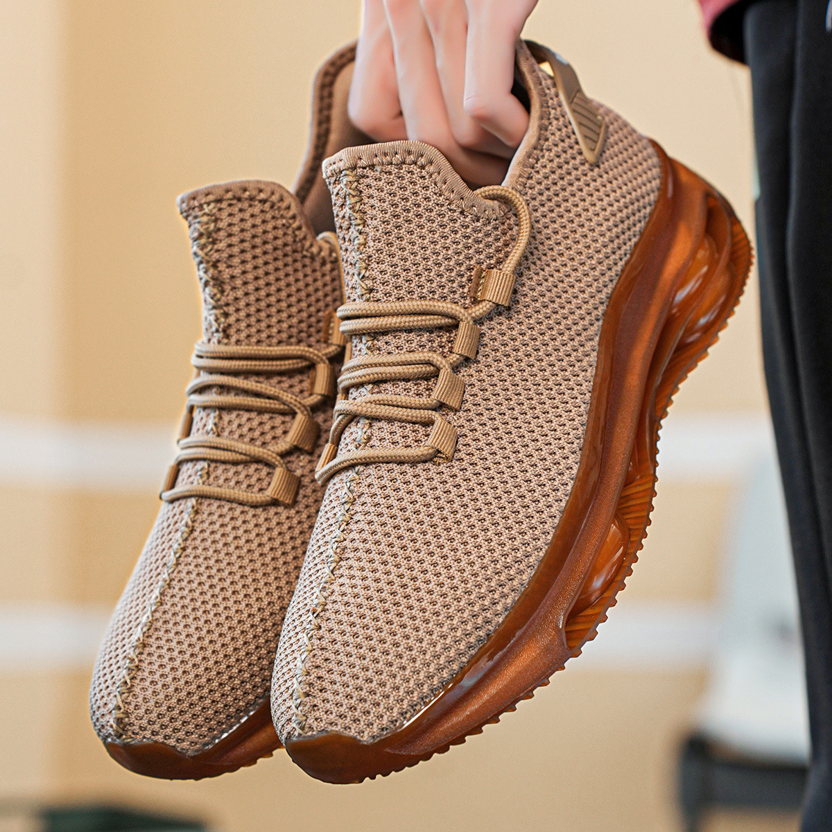 🏆Bestselling🏆Men's Breathable Non-slip Air Cushion Bottom Low-Top Running Shoes