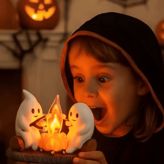 2025 Best Ghost Campfire Flickering Nightlight
