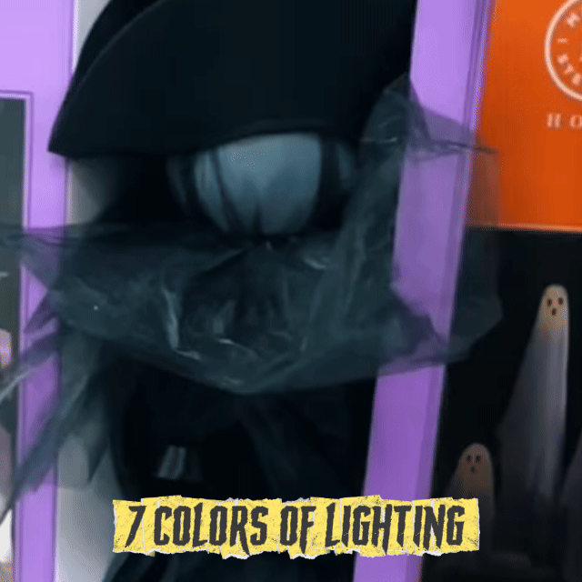 🎃 Spooky Trio: 3 Glowing Pumpkin Witches for Halloween Magic ✨