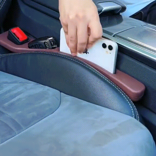 🔥Last Day 50% OFF🔥 Universal Car Seat Gap Filler Strip – Anti-Drop Pad with Seatbelt Slot