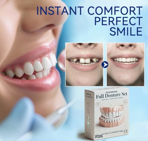 NESLEMY-🦷Advanced Customized Full Denture Set🦷 (⏰Limited time discount last 30 minutes⏰)